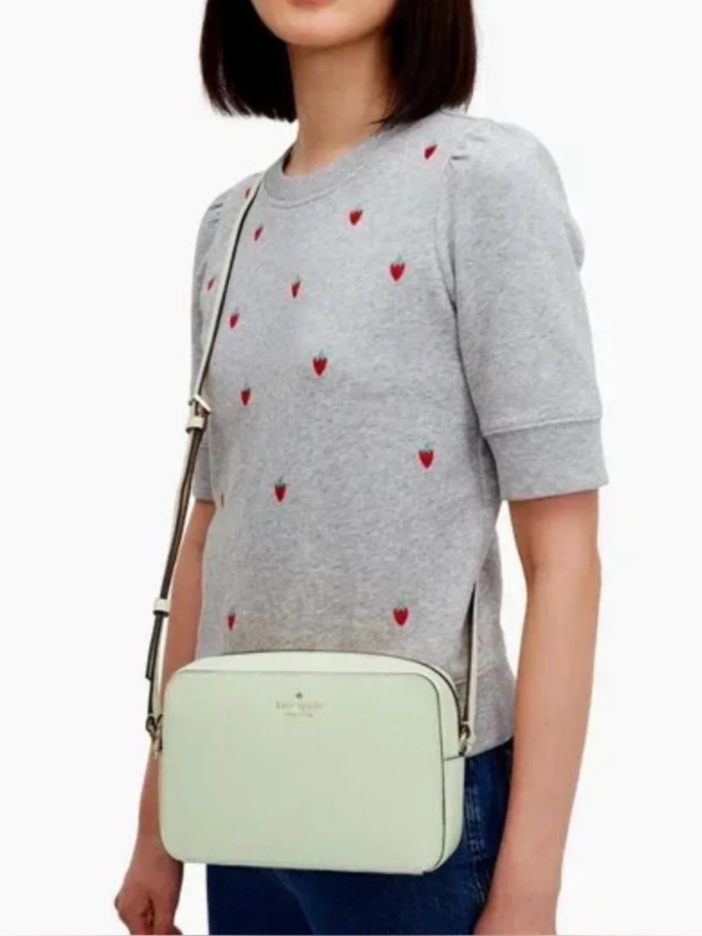 Kate Spade Sienna Crossbody Bag Light Mint Green Excellent Used Condition - Picture 2 of 13